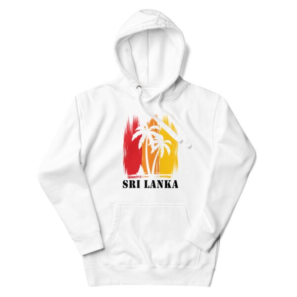 Wear Sri Lanka Unisex Premium Pullover Hoodie - Beach (White)
