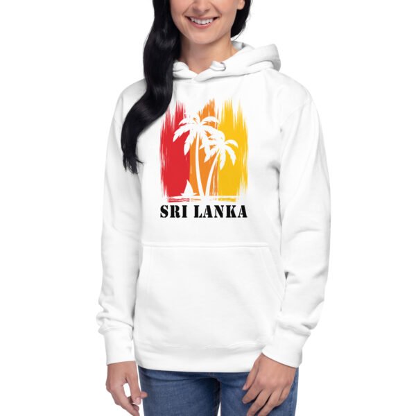 Wear Sri Lanka Unisex Premium Pullover Hoodie - Beach (White)