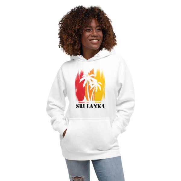 Wear Sri Lanka Unisex Premium Pullover Hoodie - Beach (White)