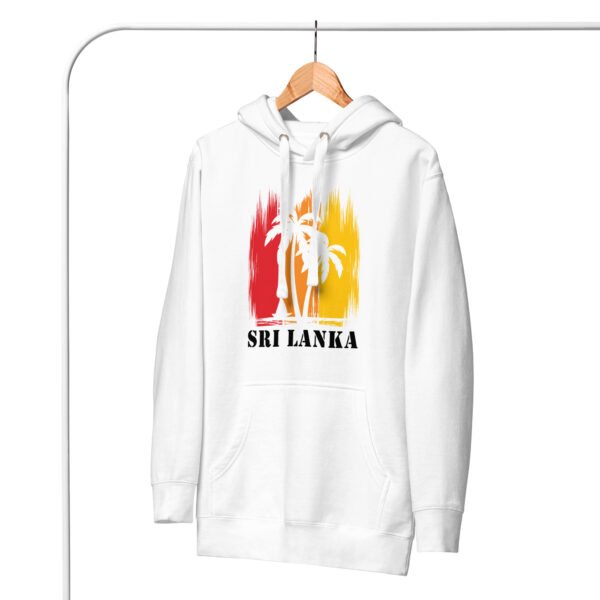 Wear Sri Lanka Unisex Premium Pullover Hoodie - Beach (White)