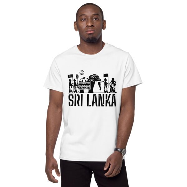 mens-premium-cotton-t-shirt-white-front-2-68bcb2de454f7.jpg Wear Sri Lanka Men's premium cotton t-shirt - Perahera (White)