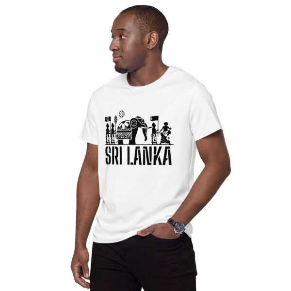 mens-premium-cotton-t-shirt-white-left-front-68bcb2de450fd.jpg Wear Sri Lanka Men's premium cotton t-shirt - Perahera (White)