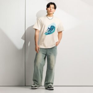 Men’s box tee | Surfer Vintage White