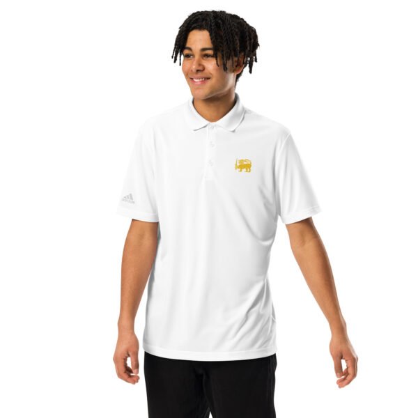 Unisex Adidas Premium Polo Shirt | Lion White