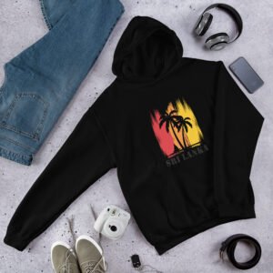 Unisex Heavy Blend Hoodie | Beach Vibes Black