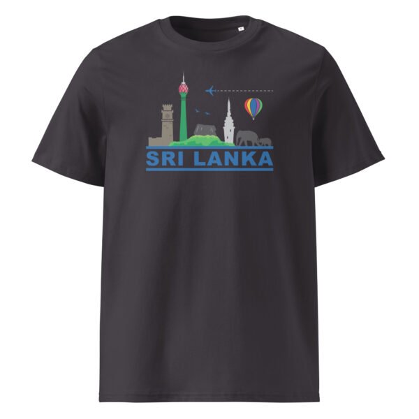 Unisex organic cotton t-shirt | Skyline Anthracite