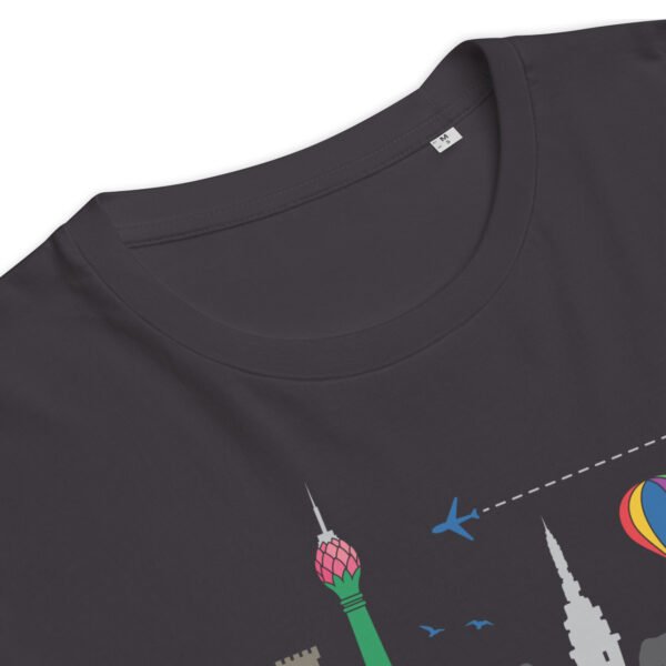 Unisex organic cotton t-shirt | Skyline Anthracite