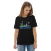 Unisex organic cotton t-shirt | Skyline Black