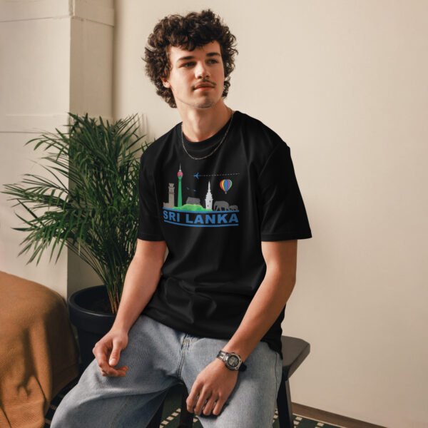 Unisex organic cotton t-shirt | Skyline Black