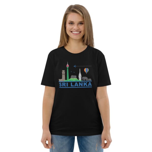 Unisex organic cotton t-shirt | Skyline Black