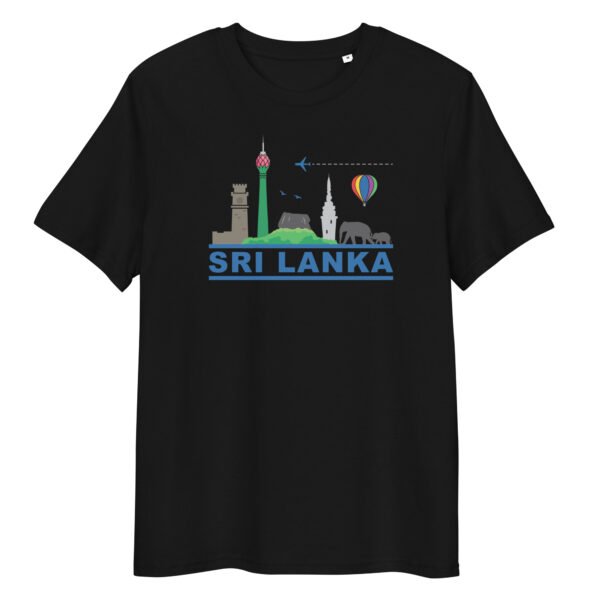 Unisex organic cotton t-shirt | Skyline Black