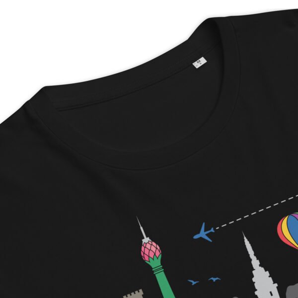 Unisex organic cotton t-shirt | Skyline Black