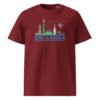 Unisex organic cotton t-shirt | Skyline Burgundy
