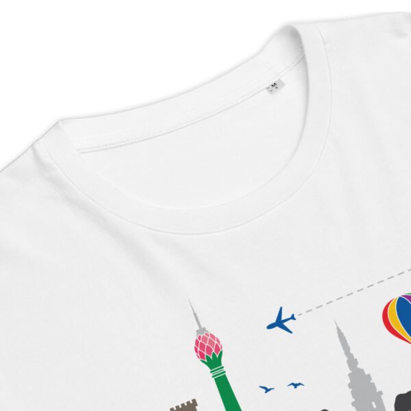 Unisex organic cotton t-shirt | Skyline White