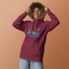Unisex Premium Pullover Hoodie | Skyline Maroon