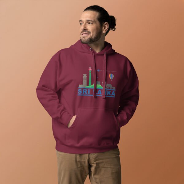 Unisex Premium Pullover Hoodie | Skyline Maroon