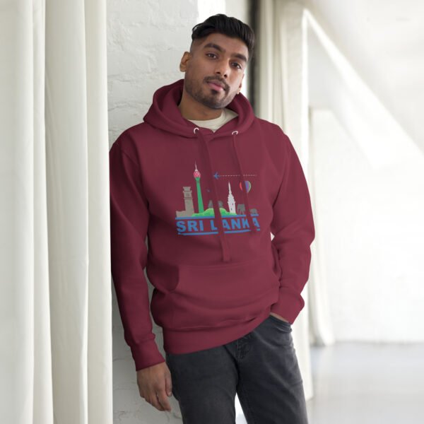 Unisex Premium Pullover Hoodie | Skyline Maroon