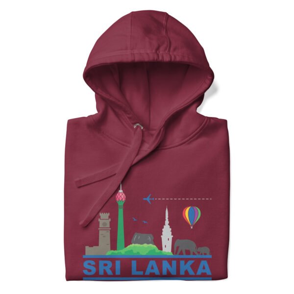 Unisex Premium Pullover Hoodie | Skyline Maroon