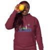 Unisex Premium Pullover Hoodie | Skyline Maroon