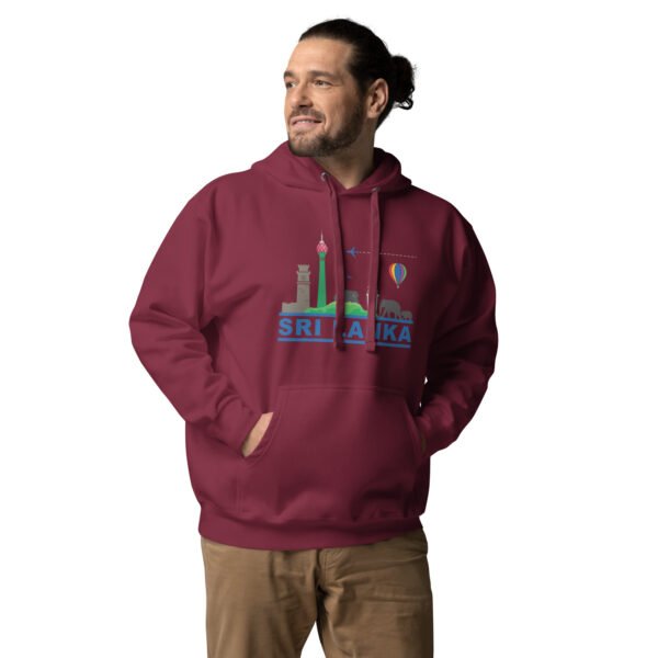 Unisex Premium Pullover Hoodie | Skyline Maroon